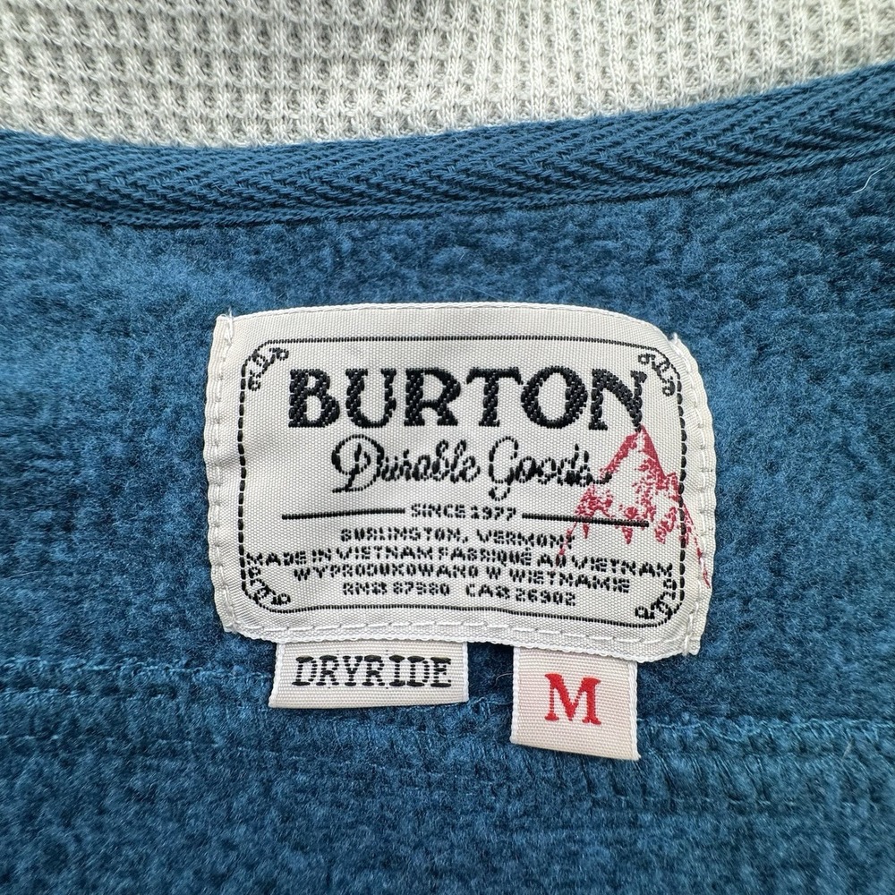 Burton Vest Womens M Blue Hooded Sleeveless Full Zip DRYRIDE Outdoor Ski Snow - Picture 8 of 14
